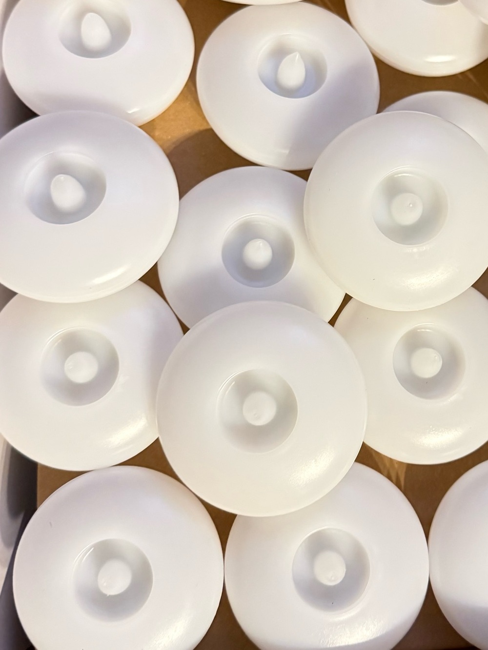 12 pieces White Floating LED Candle Bases - Multipack (Home Party Supplies)